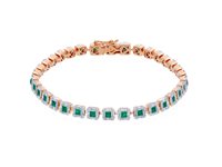 Armband Lj Roma 1962 Dame Ottavia in Rosègold Zaffiro 1.36 Ct 270797SR - 270797SR